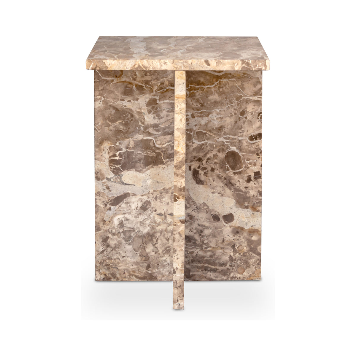 Blair Panther Marble Accent Table - Ornate Home