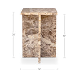 Blair Panther Marble Accent Table - Ornate Home