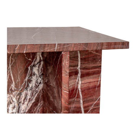 Blair Rosso Levanto Marble Accent Table - Ornate Home