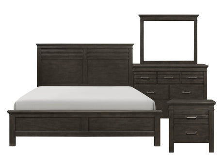 Blaire Farm Charcoal Gray 4-piece Queen Bedroom Set - Ornate Home