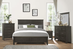 Blaire Farm Charcoal Gray California King Bed - Ornate Home