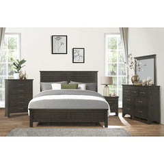 Blaire Farm Charcoal Gray California King Bed - Ornate Home
