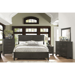 Blaire Farm Charcoal Gray California King Bed - Ornate Home