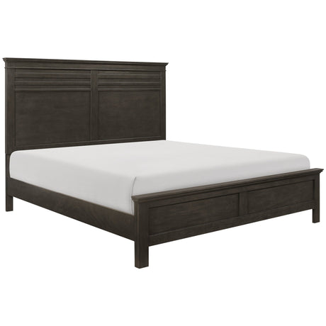 Blaire Farm Charcoal Gray Eastern King Bed - Ornate Home