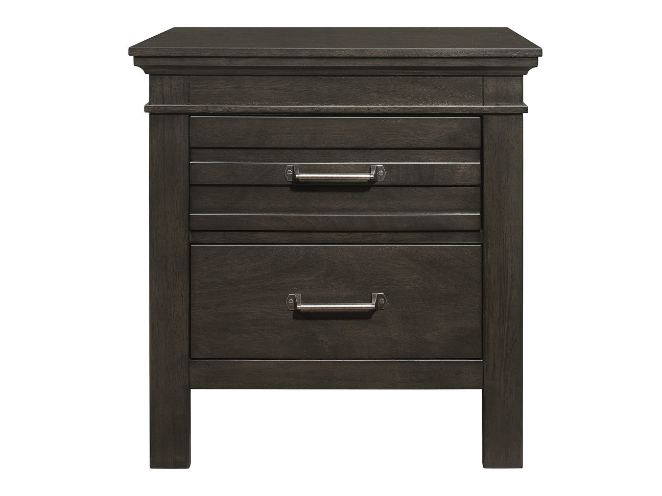 Blaire Farm Charcoal Gray Nightstand - Ornate Home