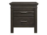 Blaire Farm Charcoal Gray Nightstand - Ornate Home