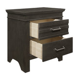 Blaire Farm Charcoal Gray Nightstand - Ornate Home