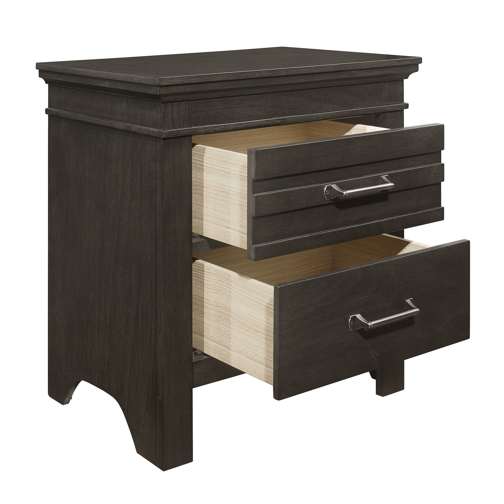 Blaire Farm Charcoal Gray Nightstand - Ornate Home