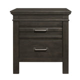 Blaire Farm Charcoal Gray Nightstand - Ornate Home