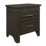 Blaire Farm Charcoal Gray Nightstand - Ornate Home