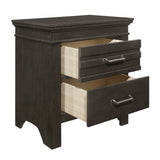 Blaire Farm Charcoal Gray Nightstand - Ornate Home