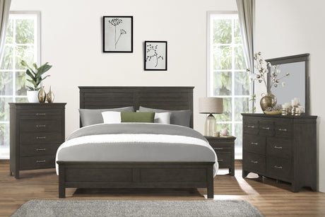 Blaire Farm Charcoal Gray Queen Bed - Ornate Home