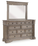 Blairhurst King Panel Bedroom Set with Dresser and Mirror - Ornate Home