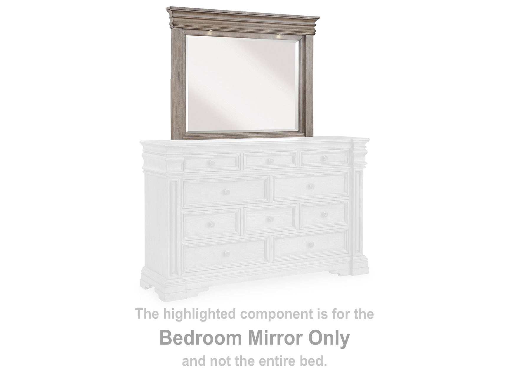 Blairhurst Light Grayish Brown Bedroom Mirror - Ornate Home