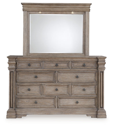 Blairhurst Light Grayish Brown Dresser and Mirror - Ornate Home