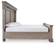 Blairhurst Light Grayish Brown King Panel Bed, Chest and 2 Nightstands - Ornate Home