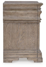 Blairhurst Light Grayish Brown King Panel Bed, Chest and 2 Nightstands - Ornate Home