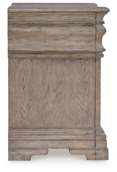 Blairhurst Light Grayish Brown King Panel Bed, Chest and 2 Nightstands - Ornate Home