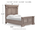 Blairhurst Light Grayish Brown Queen Panel Bedroom Set with Dresser, Mirror and 2 Nightstands (Online Special Price) - Ornate Home