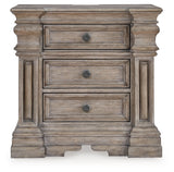 Blairhurst Light Grayish Brown Queen Panel Bedroom Set with Dresser, Mirror and 2 Nightstands - Ornate Home