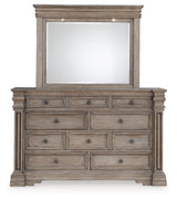 Blairhurst Queen Panel Bedroom Set with Dresser and Mirror - Ornate Home