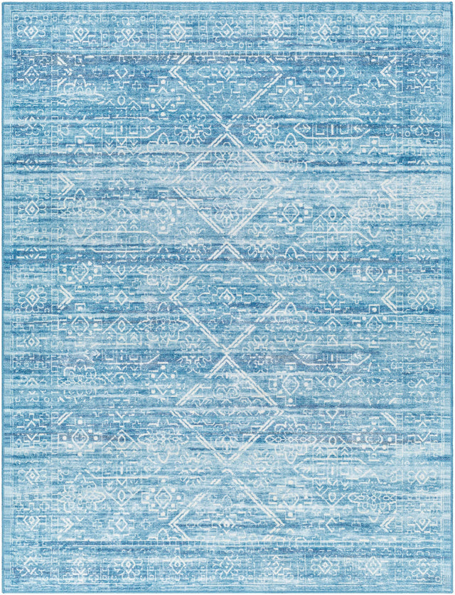 Blake Arctic Sky Washable Area Rug - Clearance - Ornate Home