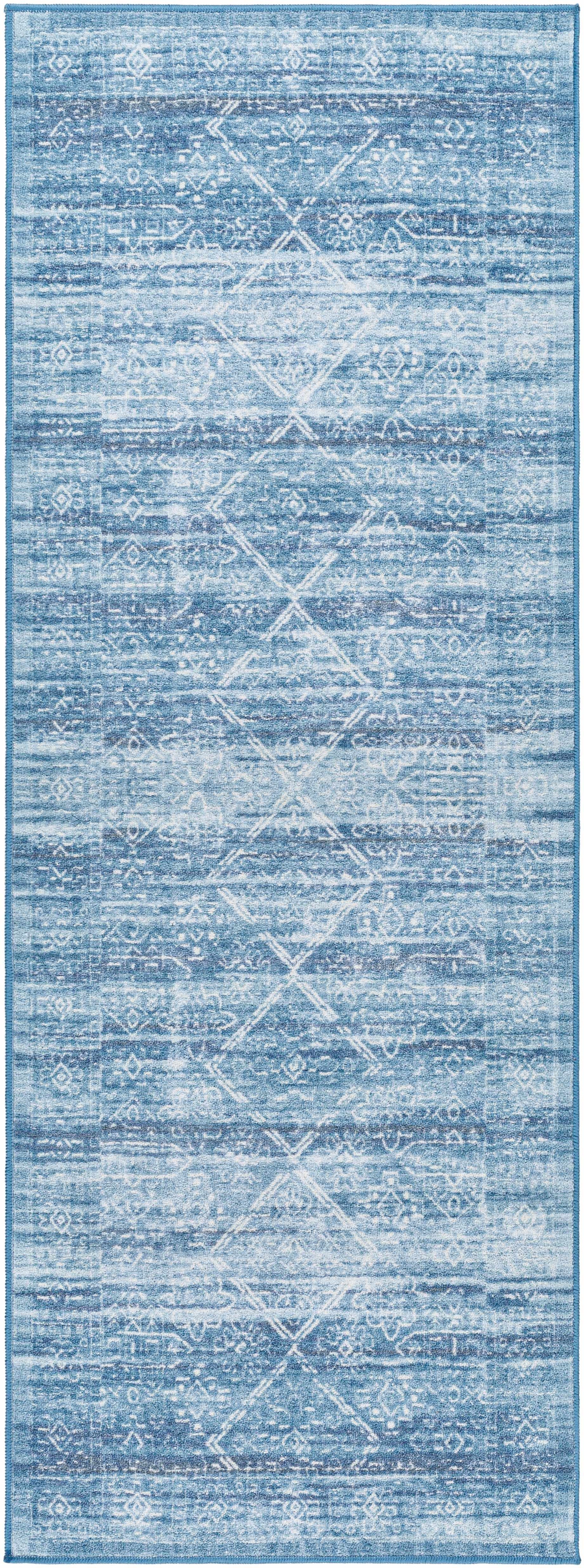 Blake Arctic Sky Washable Area Rug - Clearance - Ornate Home