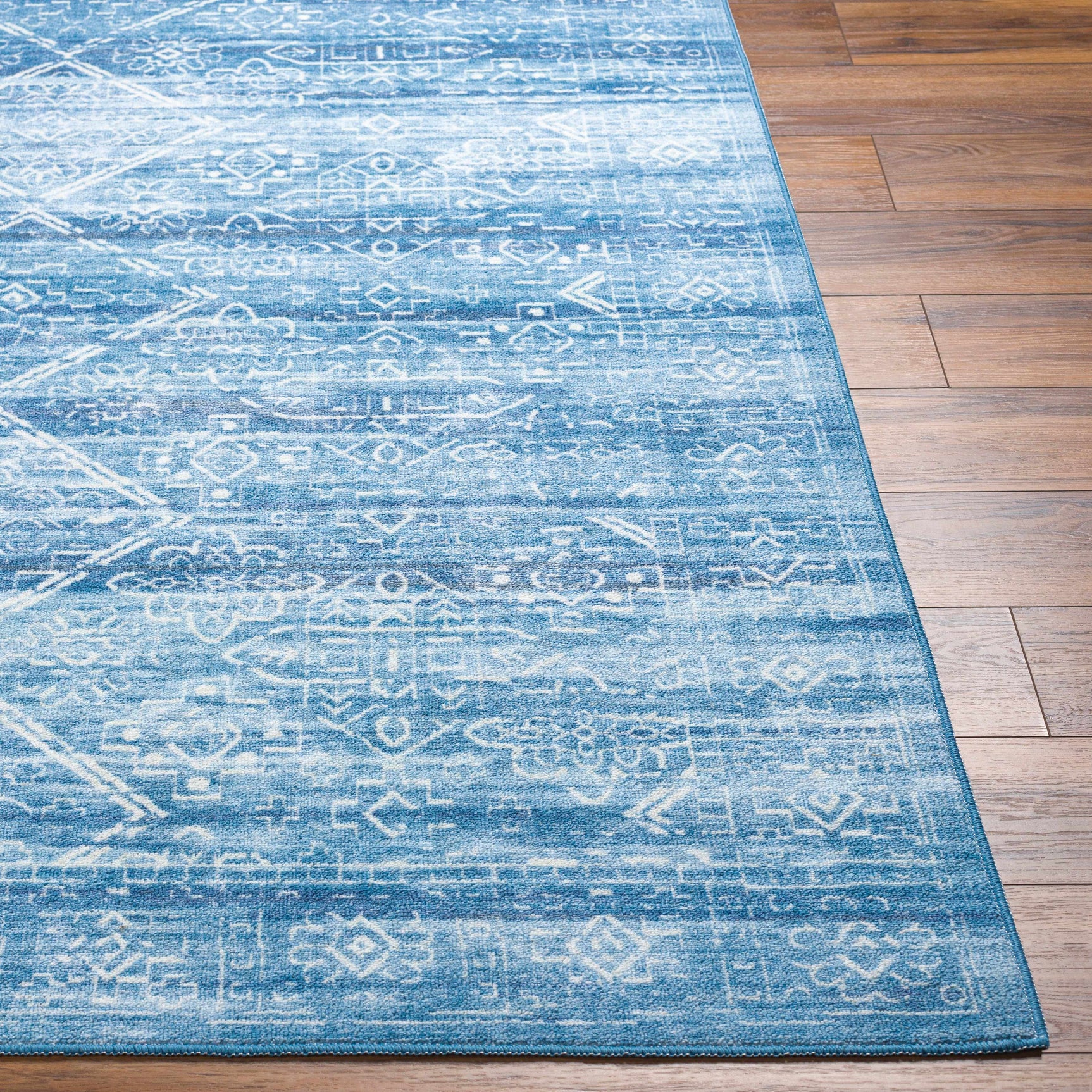 Blake Arctic Sky Washable Area Rug - Clearance - Ornate Home