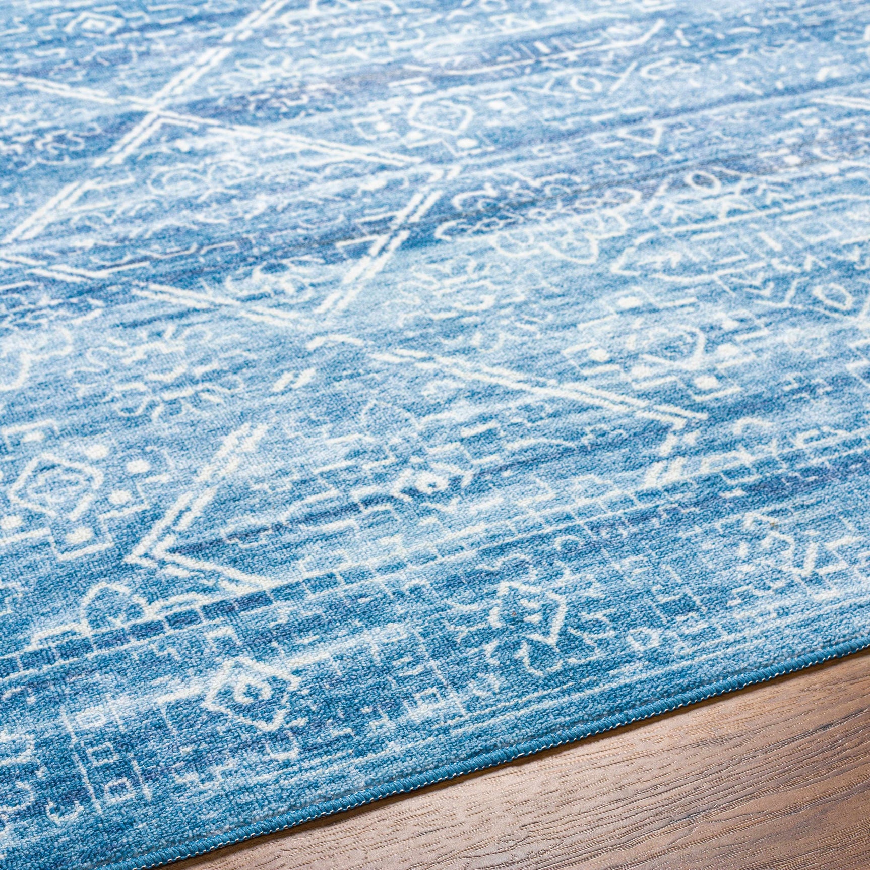 Blake Arctic Sky Washable Area Rug - Clearance - Ornate Home