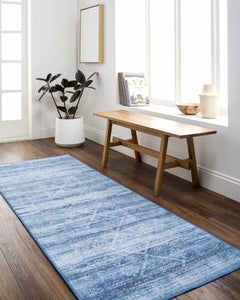 Blake Arctic Sky Washable Area Rug - Clearance - Ornate Home