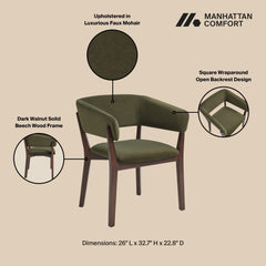 Blake Dining Armchair in Green - Ornate Home
