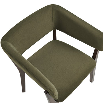 Blake Dining Armchair in Green (set of 2) - Ornate Home