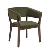 Blake Dining Armchair in Green (set of 2) - Ornate Home