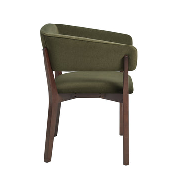 Blake Dining Armchair in Green (set of 2) - Ornate Home