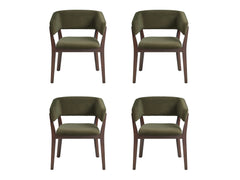 Blake Dining Armchair in Green (set of 4) - Ornate Home