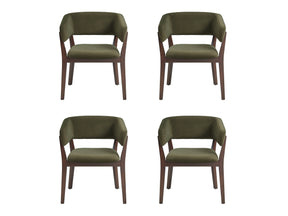 Blake Dining Armchair in Green (set of 4) - Ornate Home