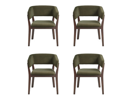 Blake Dining Armchair in Green (set of 4) - Ornate Home