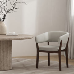 Blake Dining Armchair in Greige - Ornate Home