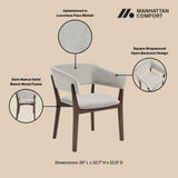 Blake Dining Armchair in Greige - Ornate Home