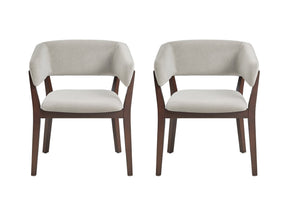 Blake Dining Armchair in Greige (set of 2) - Ornate Home