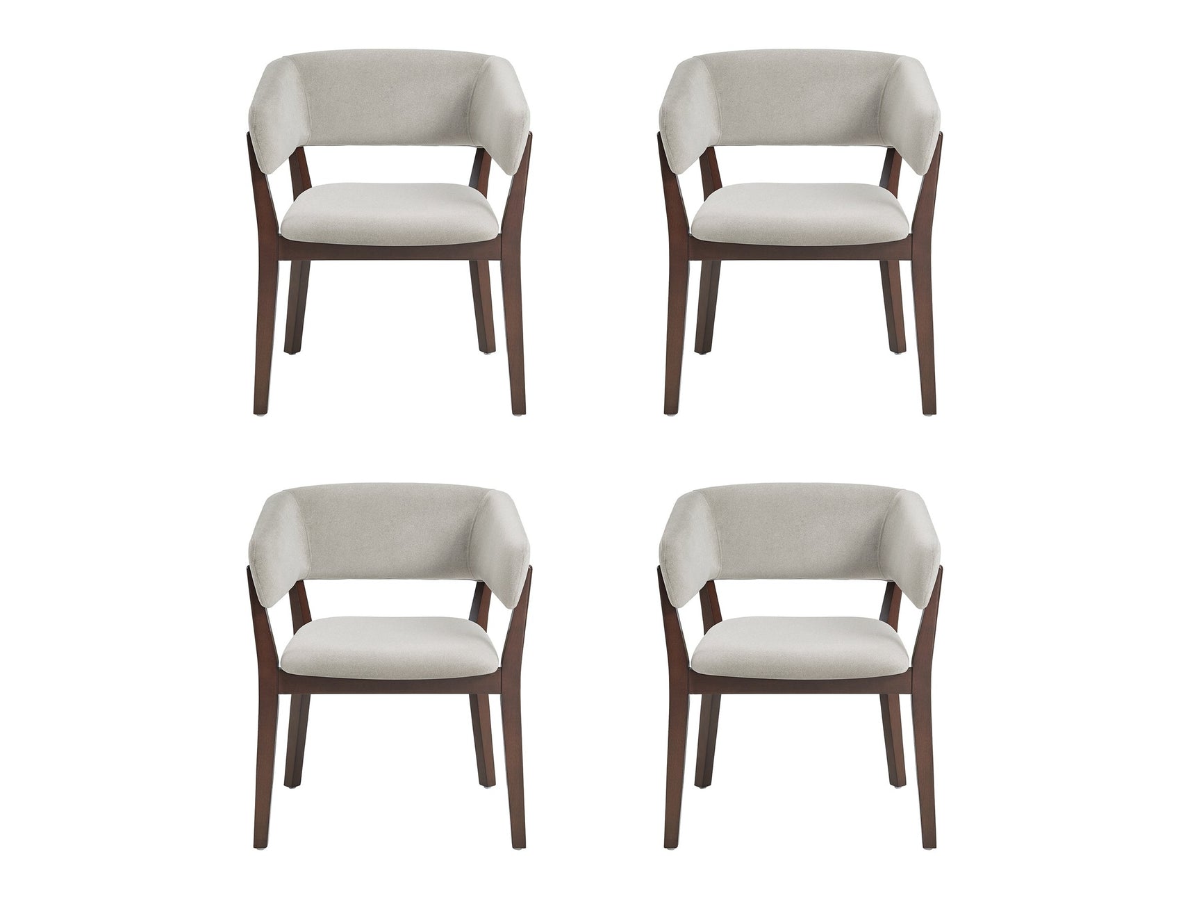 Blake Dining Armchair in Greige (set of 4) - Ornate Home