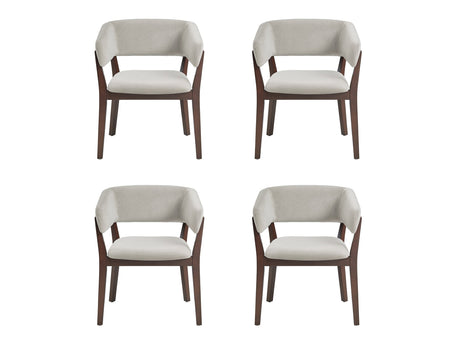 Blake Dining Armchair in Greige (set of 4) - Ornate Home