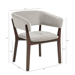 Blake Dining Armchair in Greige (set of 4) - Ornate Home