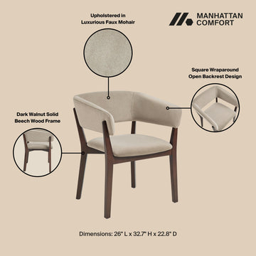 Blake Dining Armchair in Natural - Ornate Home