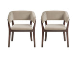 Blake Dining Armchair in Natural (set of 2) - Ornate Home