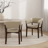 Blake Dining Armchair in Natural (set of 2) - Ornate Home