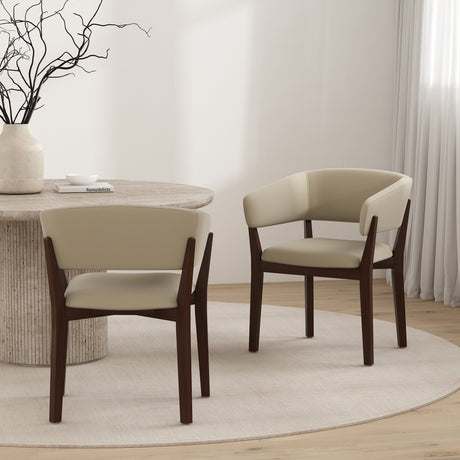 Blake Dining Armchair in Natural (set of 2) - Ornate Home