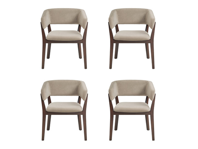 Blake Dining Armchair in Natural (set of 4) - Ornate Home