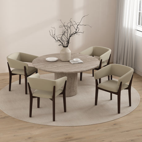 Blake Dining Armchair in Natural (set of 4) - Ornate Home
