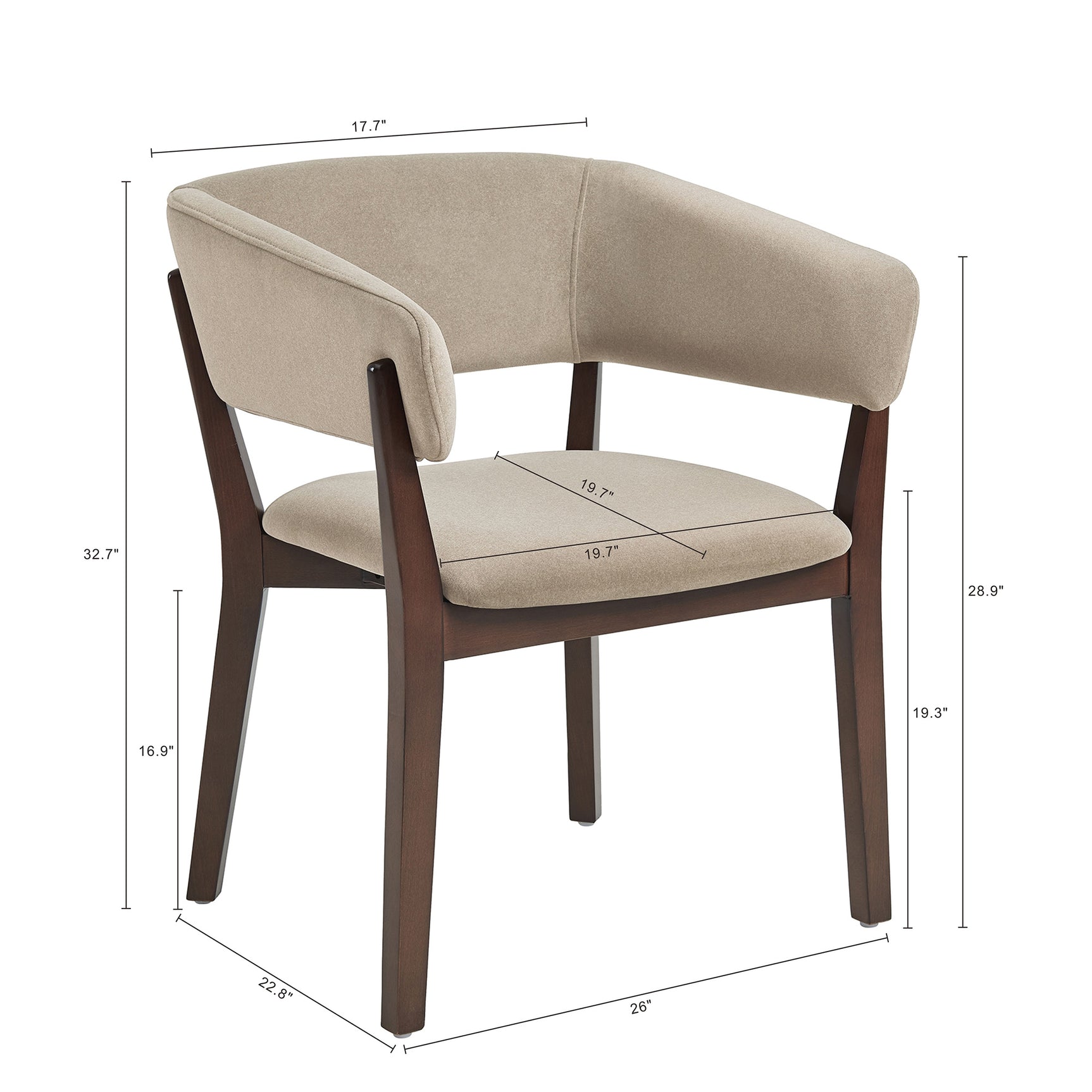 Blake Dining Armchair in Natural (set of 4) - Ornate Home